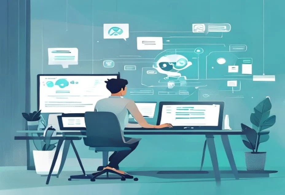 Propietario de pyme descubriendo la Generative Engine Optimization GEO para aparecer en respuestas de IA
